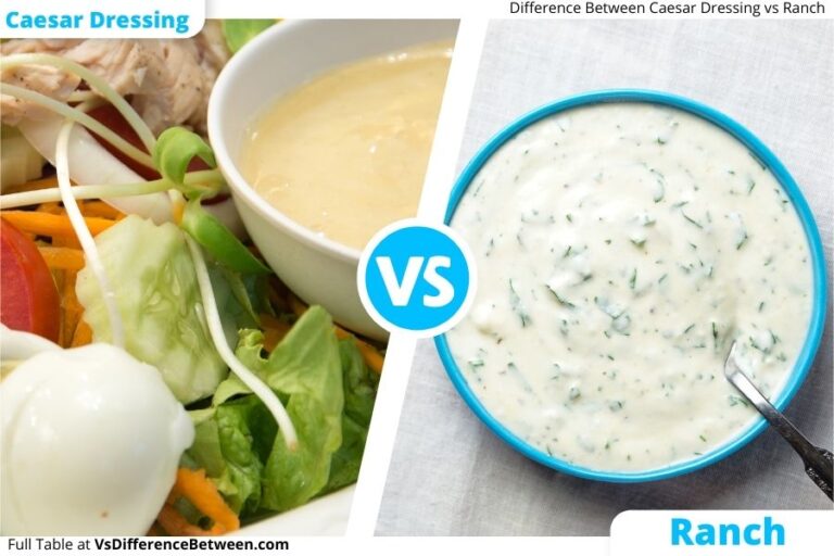 Ranch vs. Caesar – Differences Between Salad Dressings